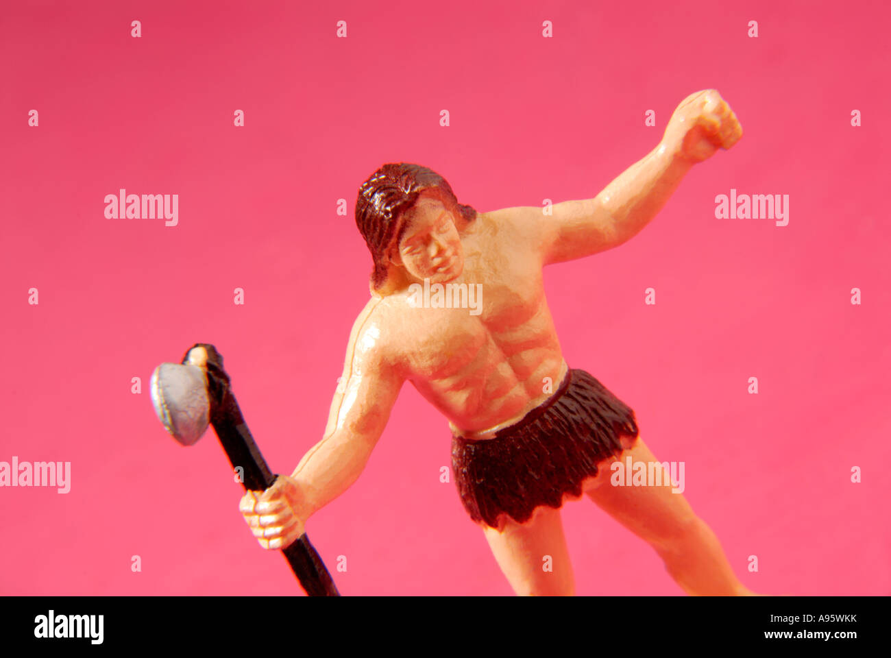 Jouet Caveman Banque D'Images