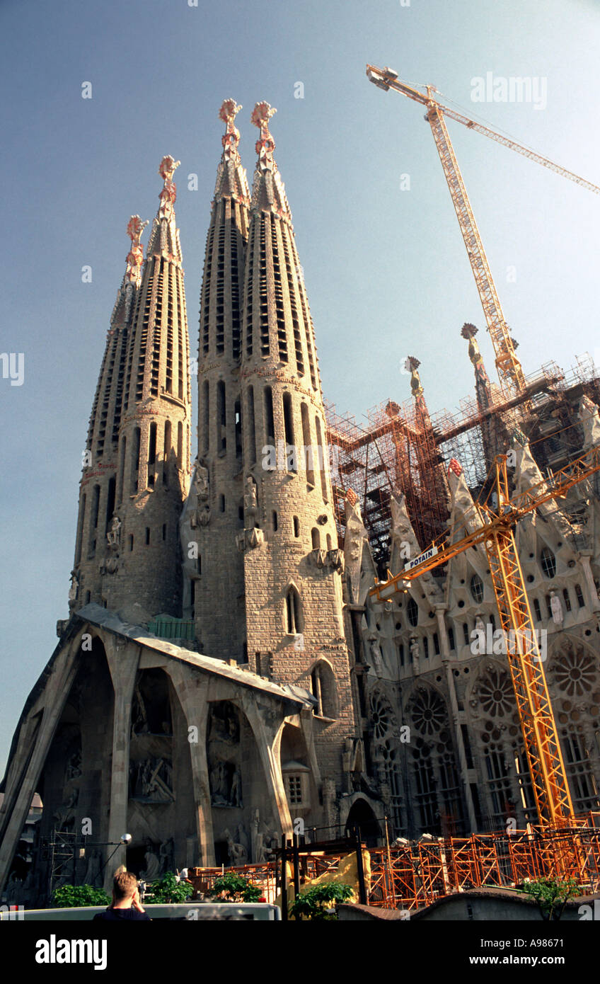 Sagrada Familia, Barcelone, Espagne Banque D'Images