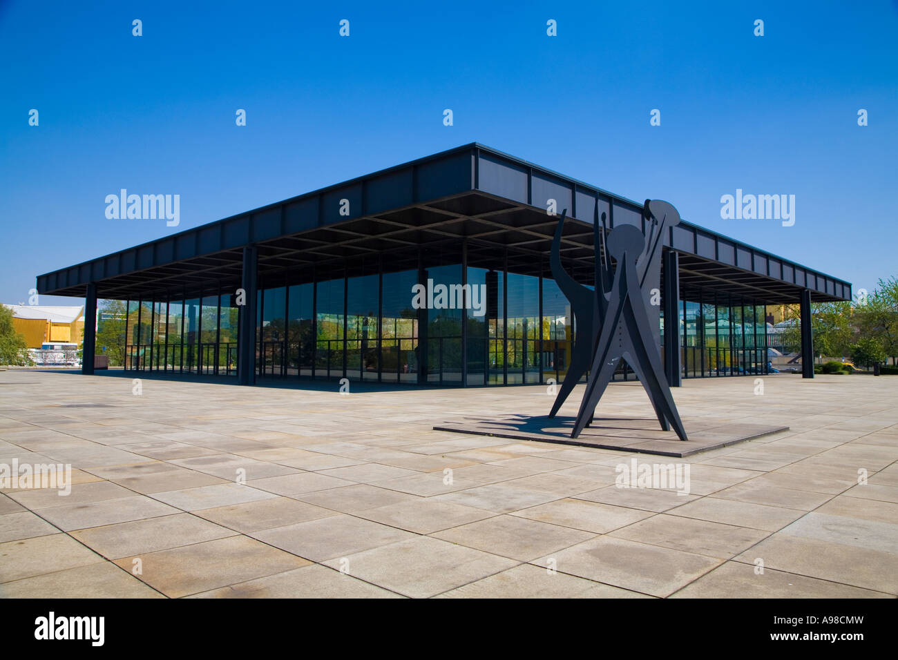 Neue Nationalgalerie de Berlin Allemagne Deutschland Berlin Banque D'Images
