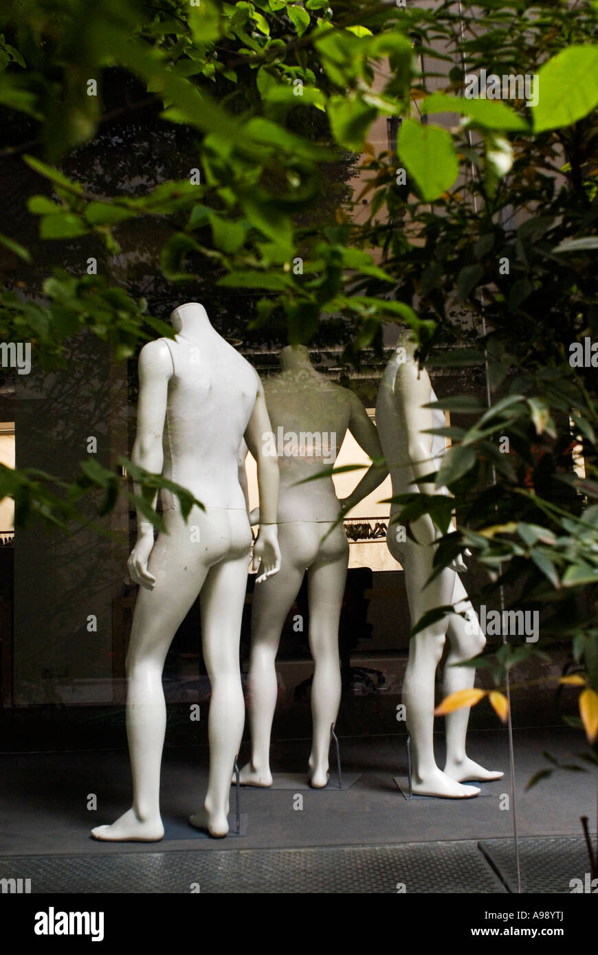 Dummies sous les arbres Banque D'Images