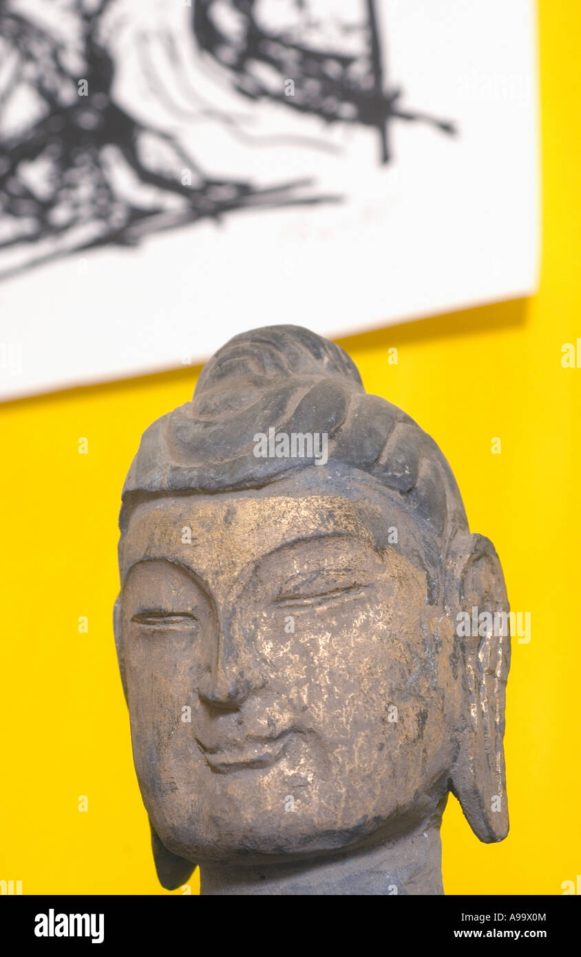 Buste Bouddha Shiva En Pierre Massive XL - Sculpture Jardin 18.6kg - Résistant Gel -30°C