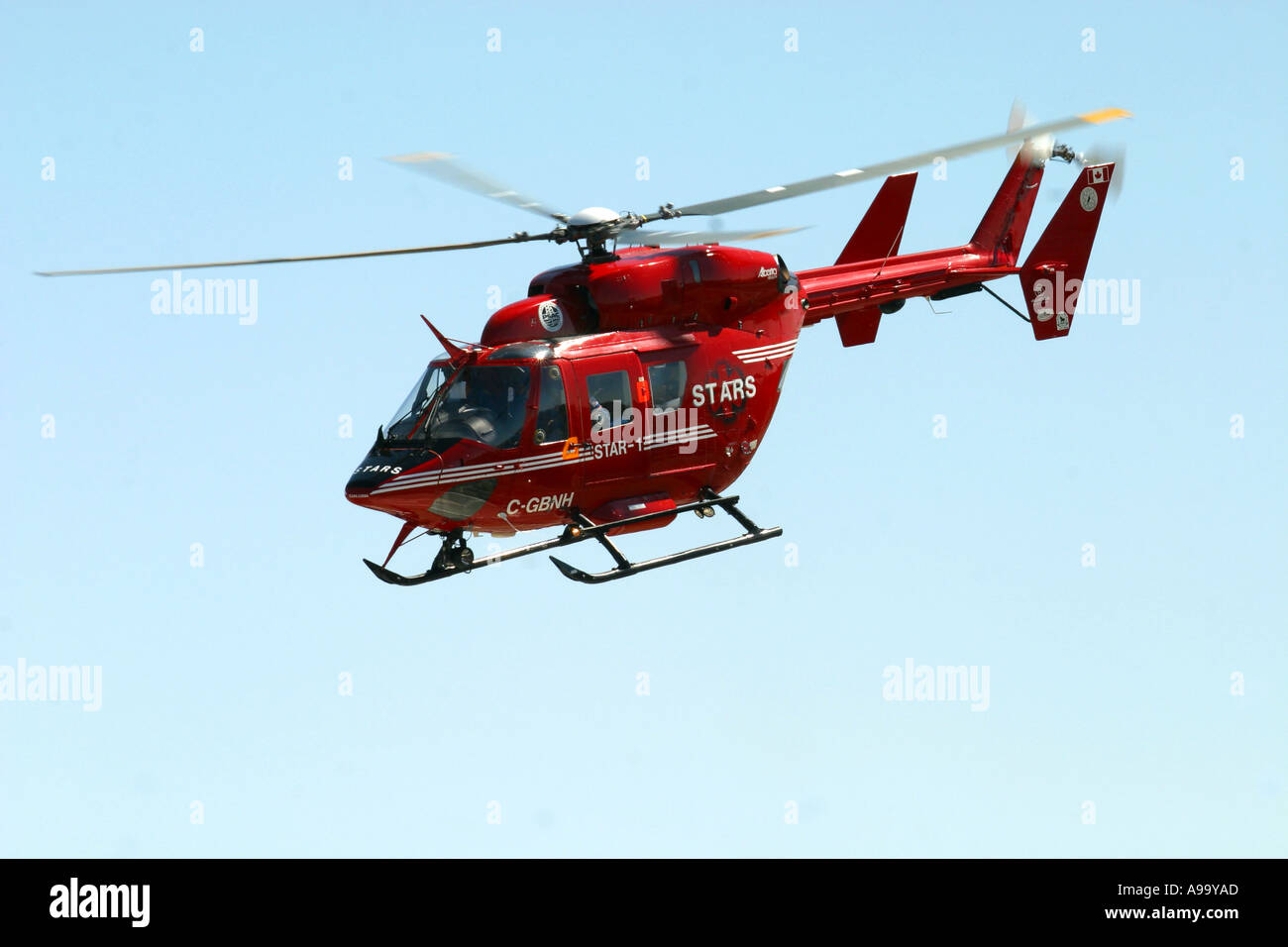 L'ambulance d'urgence par hélicoptère Banque D'Images