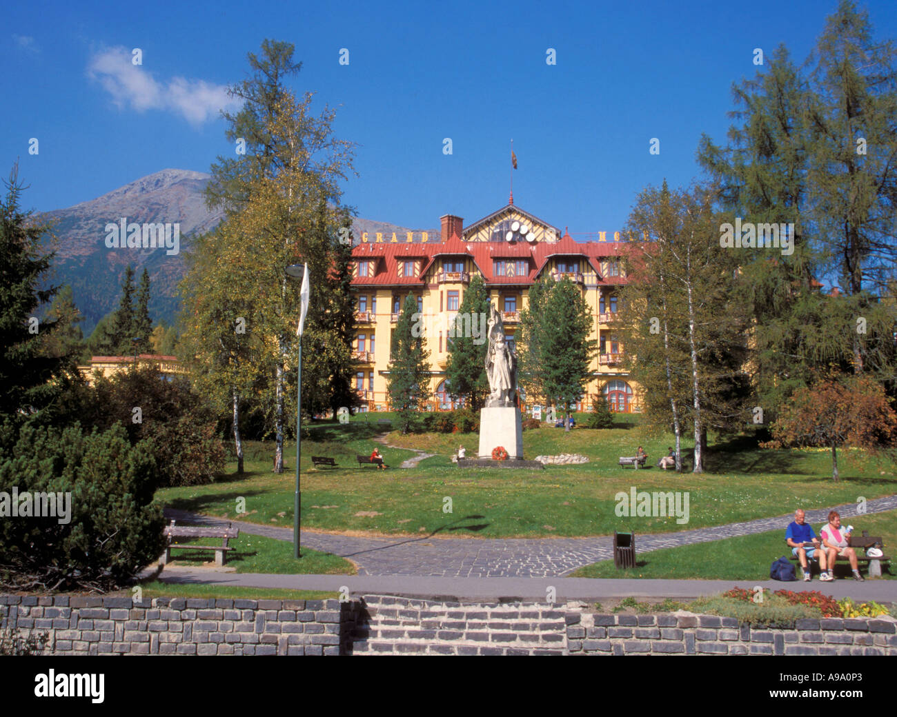 Grand Hôtel du Vieux Smokovec de Slovaquie Banque D'Images