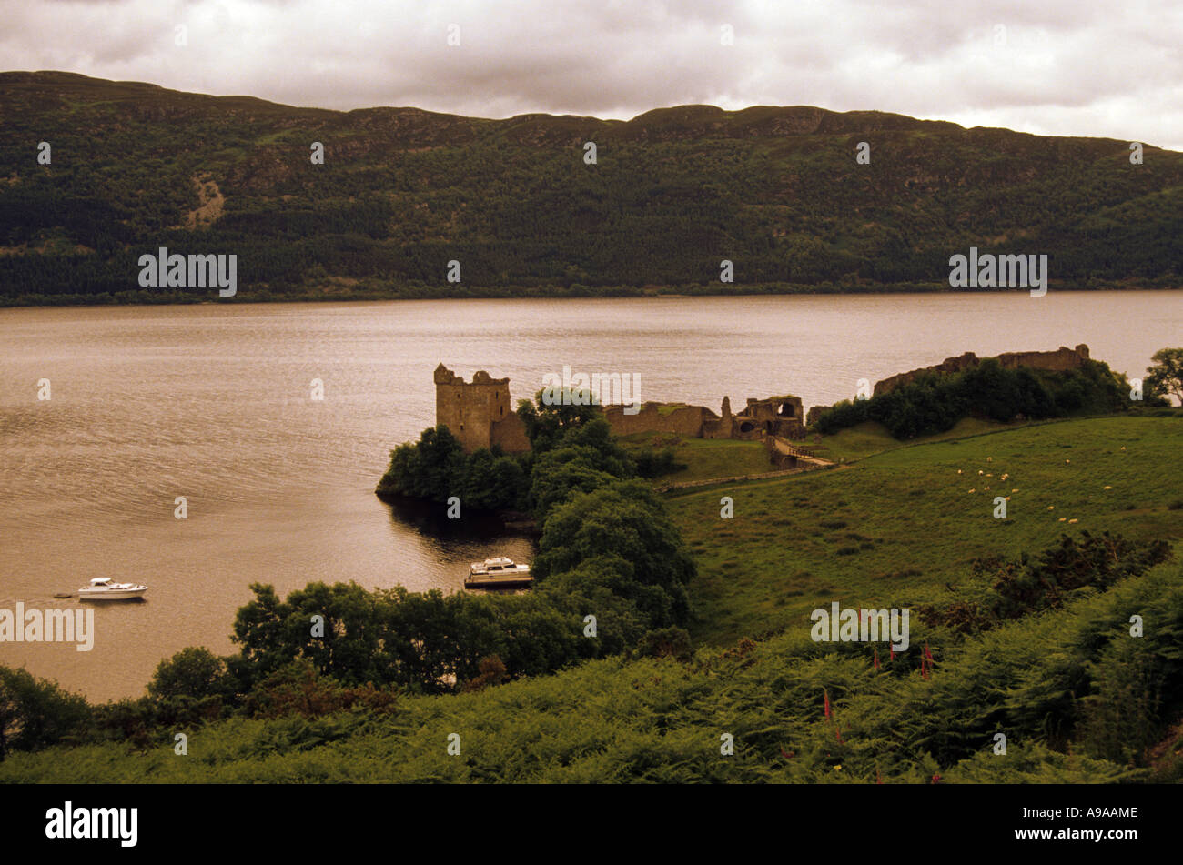 Le Loch Ness en Écosse vue paysage Banque D'Images