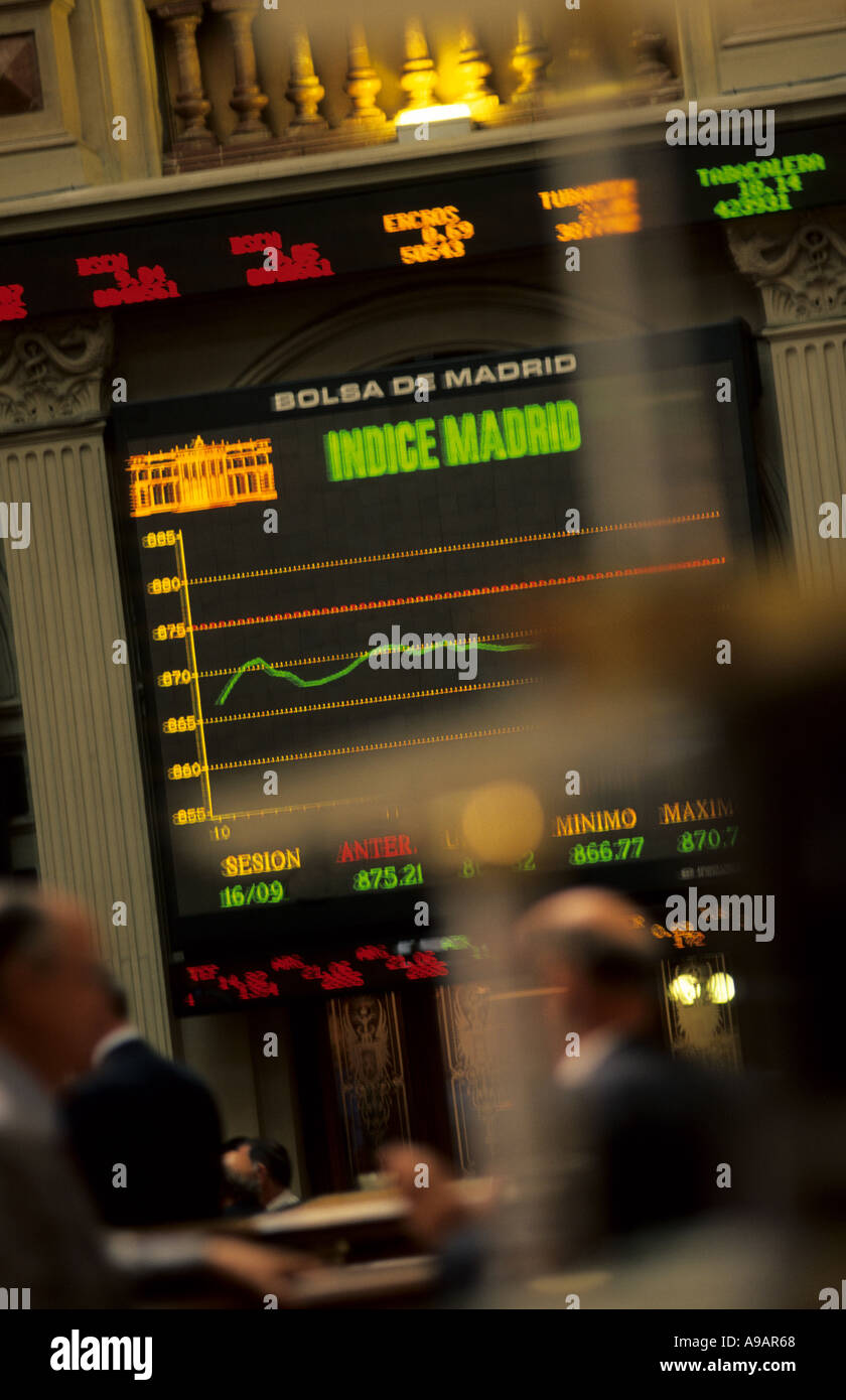 Bolsa de Madrid stock exchange Banque D'Images