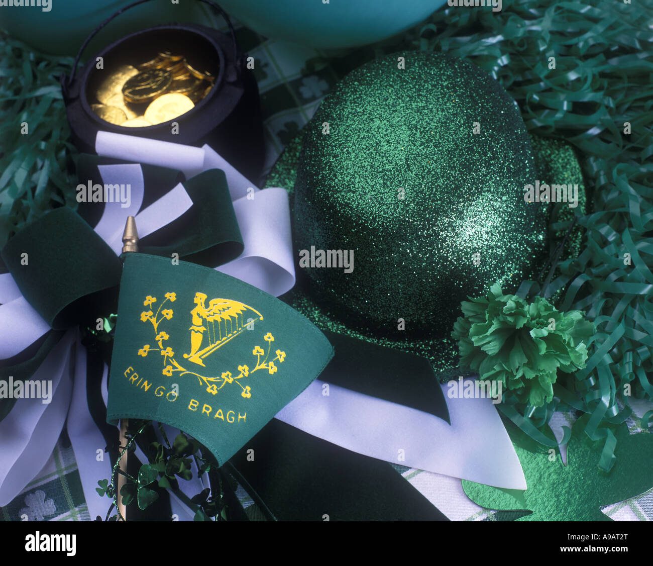 SAINT PATRICK'S DAY STILL LIFE PAS D'ALCOOL Banque D'Images