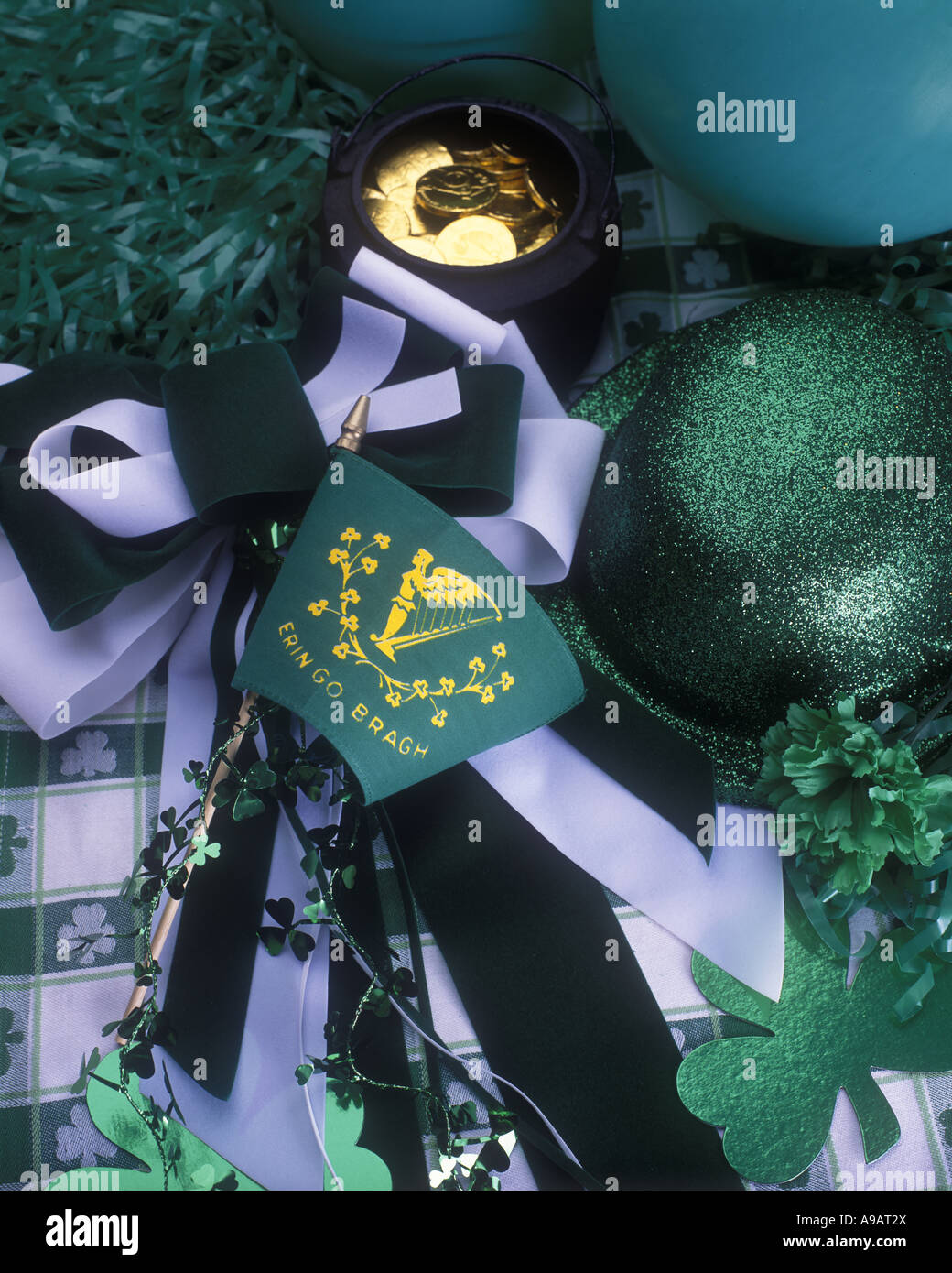 SAINT PATRICK'S DAY STILL LIFE PAS D'ALCOOL Banque D'Images