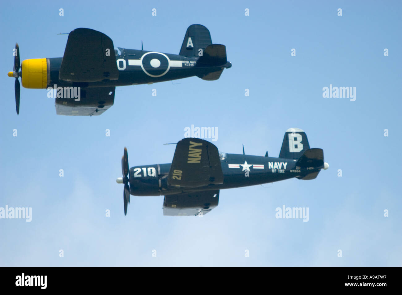 F4U-4 Corsair et FG-1D Corsair Banque D'Images