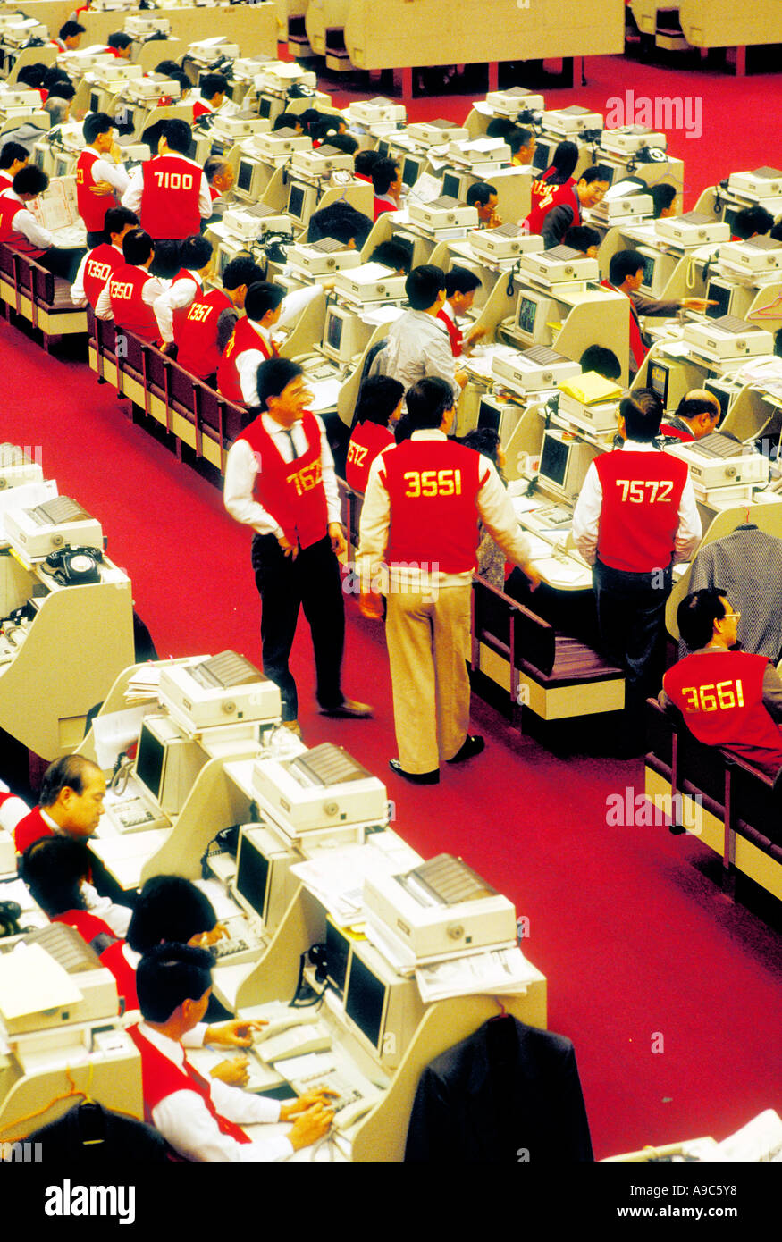 Chine Hong Kong Stock Exchange bourse électronique Banque D'Images