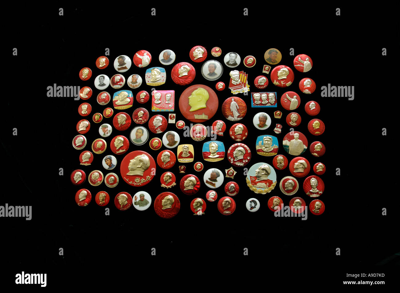 Badges de Mao Tse Tung. 2006 Banque D'Images