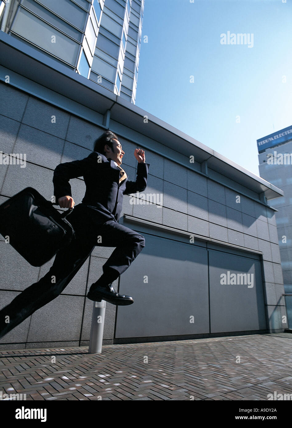 Businessman rushing Banque D'Images