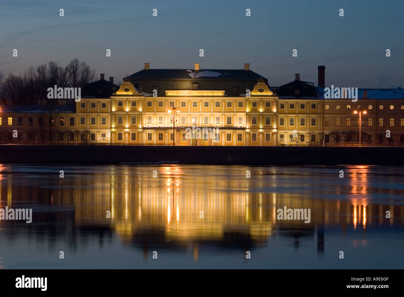 Palais Menchikov, Saint-Pétersbourg, Russie. Banque D'Images