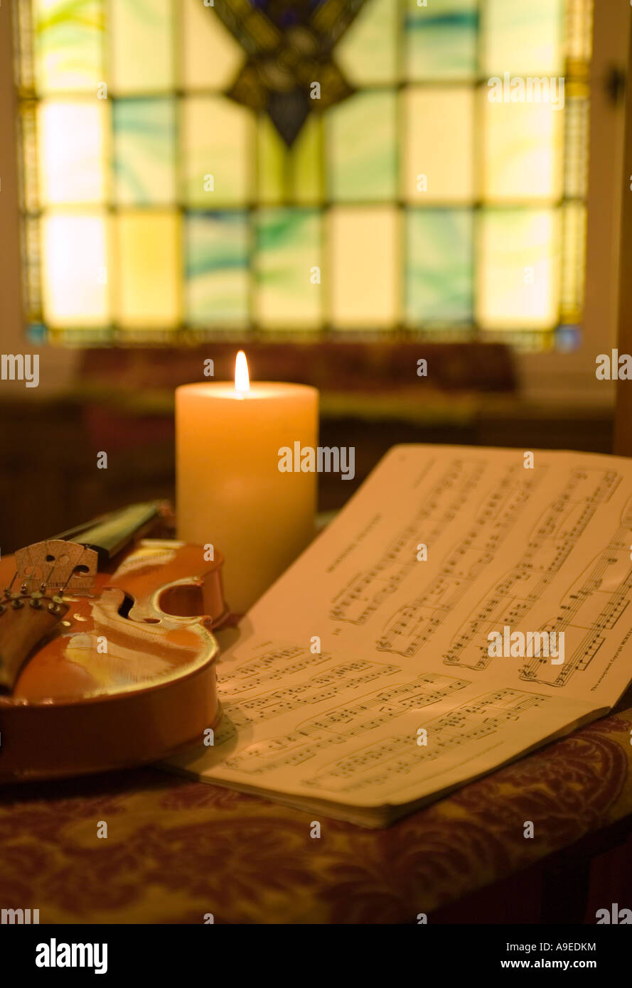 Partition de musique Banque D'Images