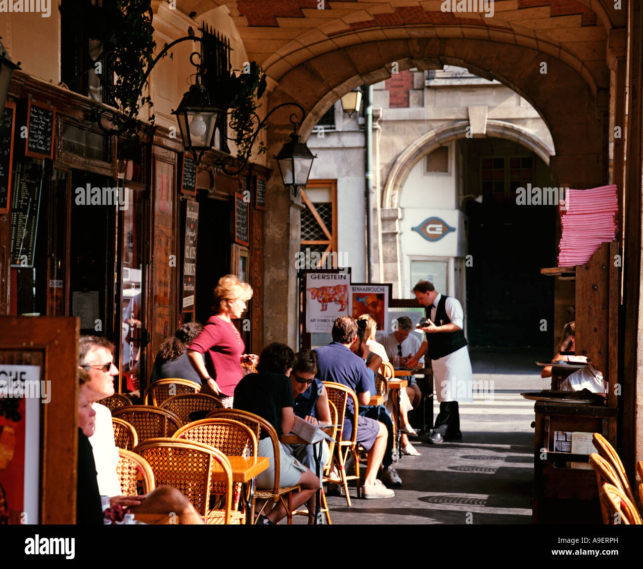 FRANCE PARIS PLACE DES VOSGES Banque D'Images