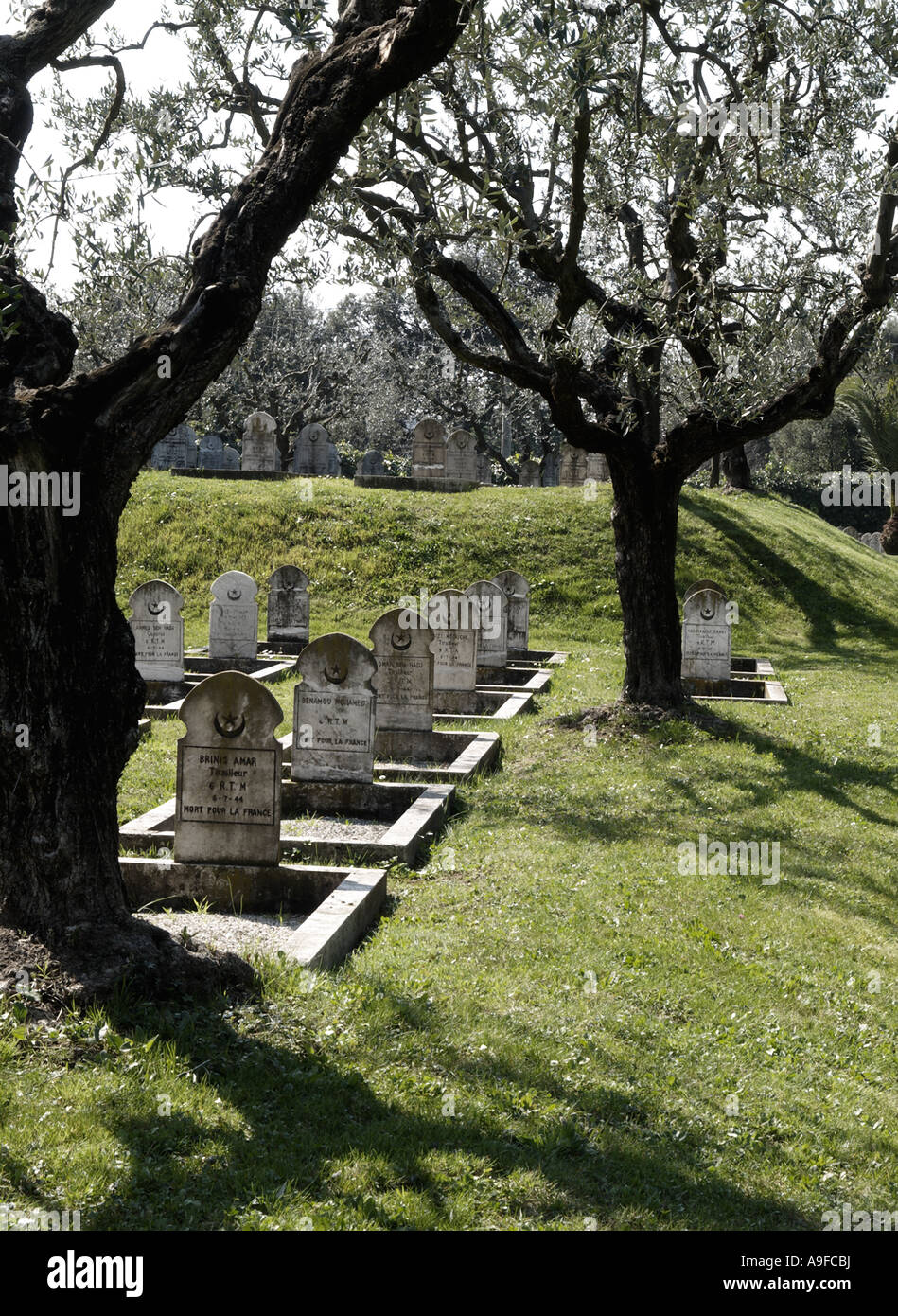 Seconde Guerre mondiale les soldats coloniaux français tombes dans le