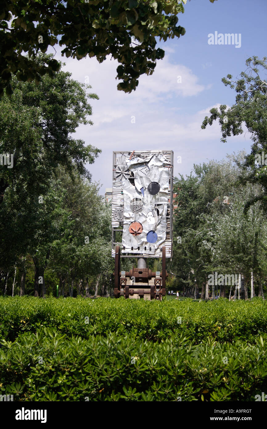 Affichage de l'art dans le parc de la Ciutadella Banque D'Images