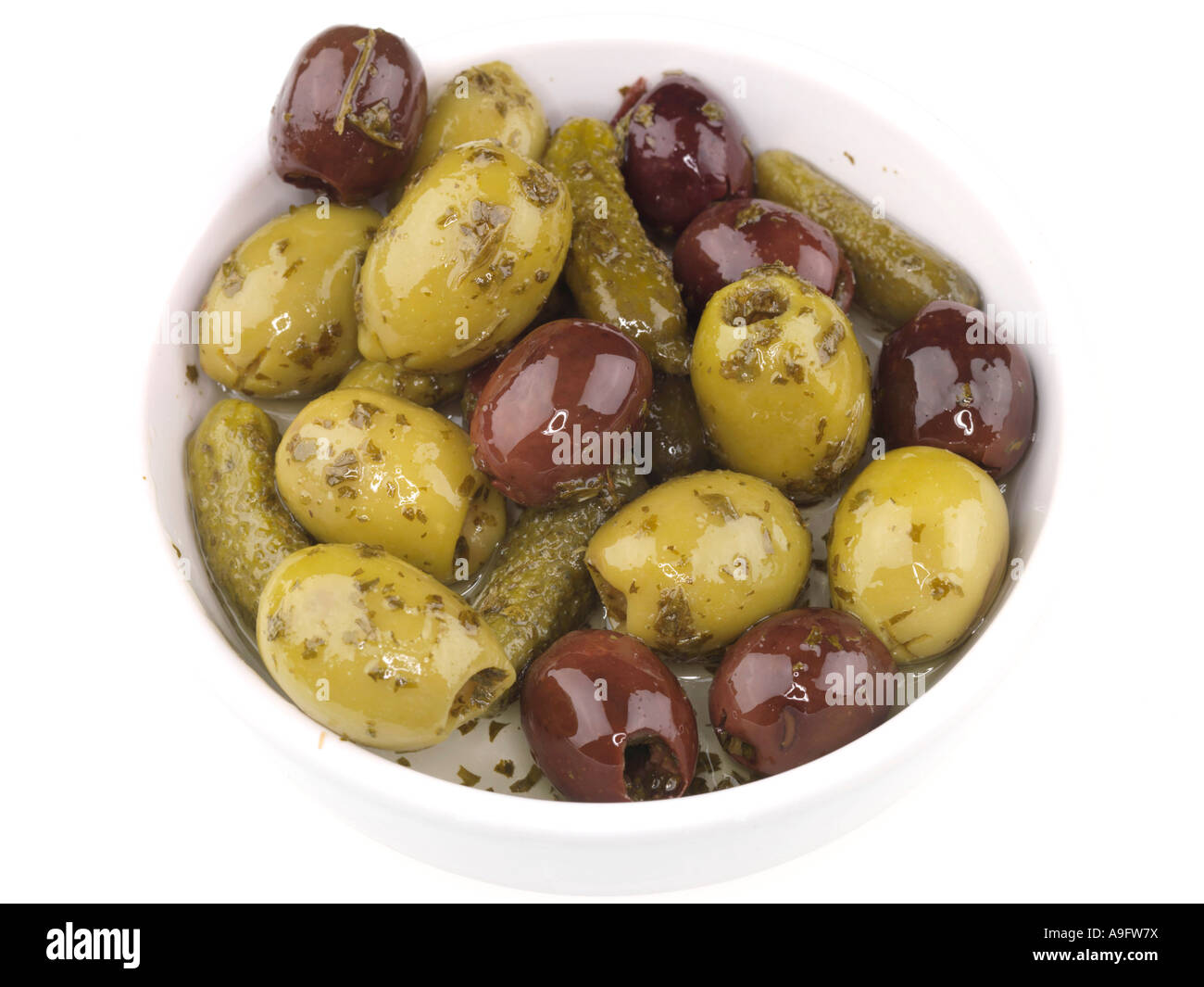 Olives et cornichons Photo Stock Alamy