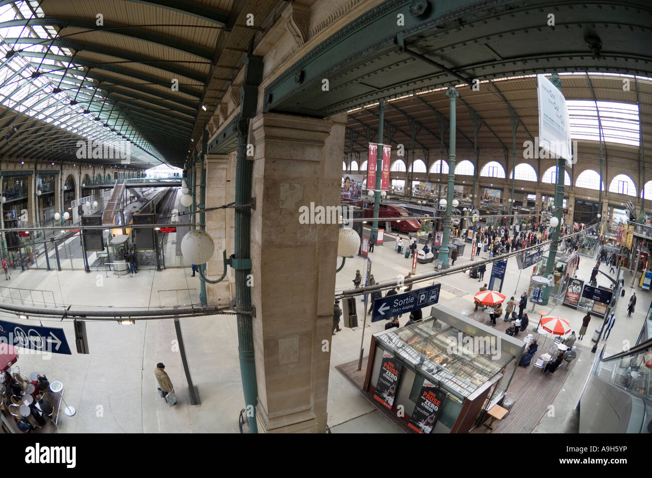 La France. Paris. La gare du Nord. Banque D'Images