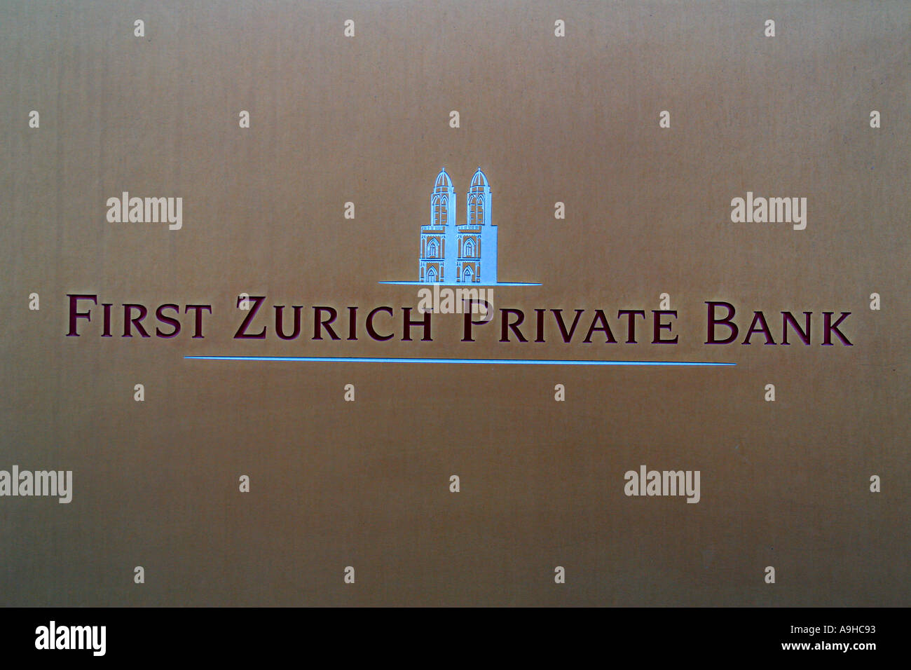 Suisse Zurich Zurich Première Banque Privée Banque D'Images