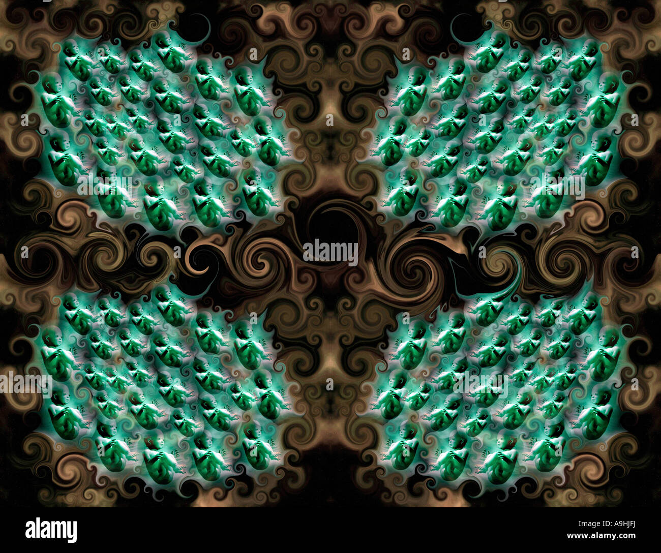 Le génie génétique le clonage. Banque D'Images