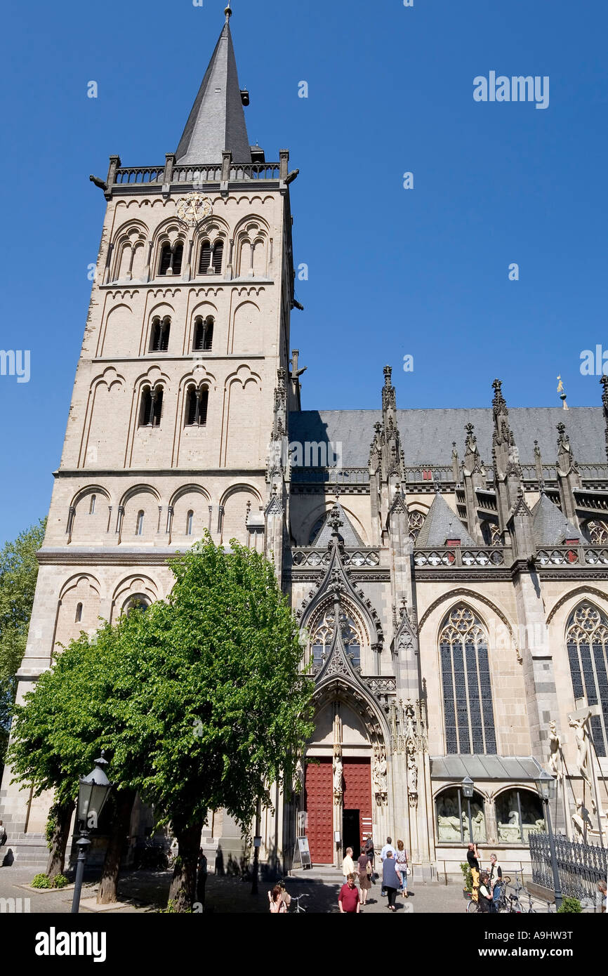 Xanten, cathédrale st.victor, façade sud, NRW, Allemagne Banque D'Images