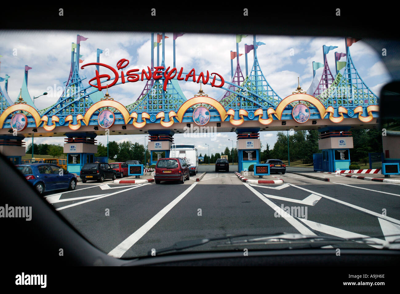 Disneyland Paris location entrée privée Banque D'Images