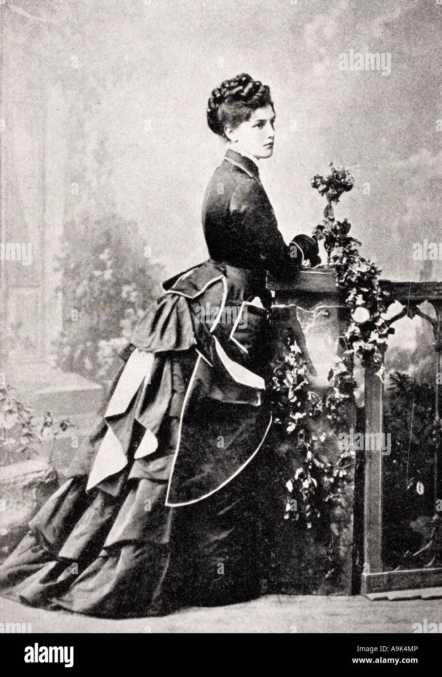 Jennie Spencer-Churchill, nee Jerome, connue sous le nom de Lady Randolph Churchill, 1854 - 1921. La socialite américaine de naissance, mère de Winston Churchill. Banque D'Images