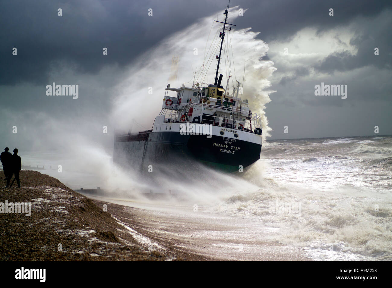 Maneve star ship s'échouer près de rye East Sussex Banque D'Images