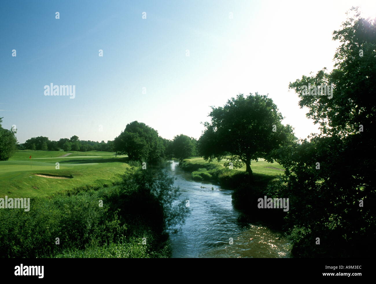 Le Club de Golf de Wisley Woking Surrey England UK trou 6 Banque D'Images