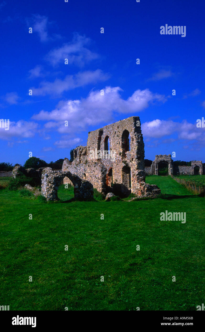 Greyfriars ruine Dunwich Suffolk Angleterre Royaume-Uni un friary franciscain à Dunwich Banque D'Images