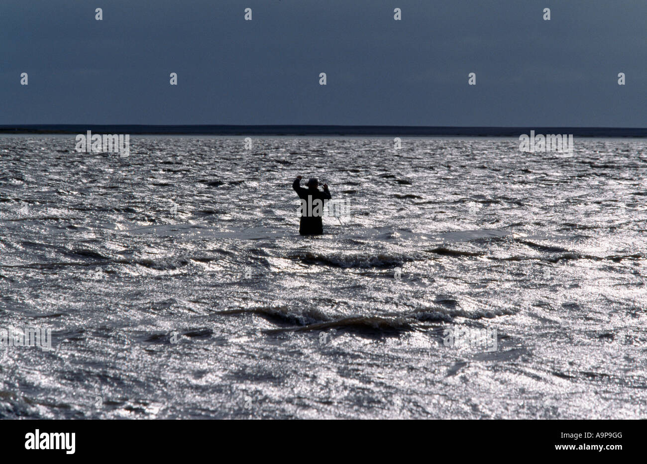 Au pêcheur Islande Eyjafjoll Banque D'Images