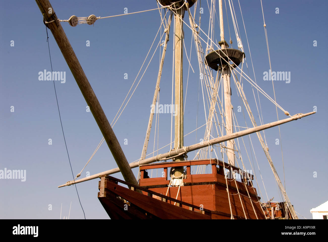 Les Bermudes Deliverance ship replica St George Ordnance Island st georges St George's image iconique symbole national historique Banque D'Images