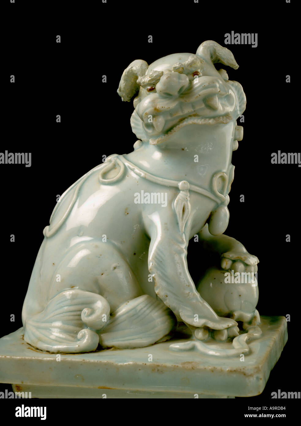 Dynastie Song céladon chinois Chien Lion Banque D'Images