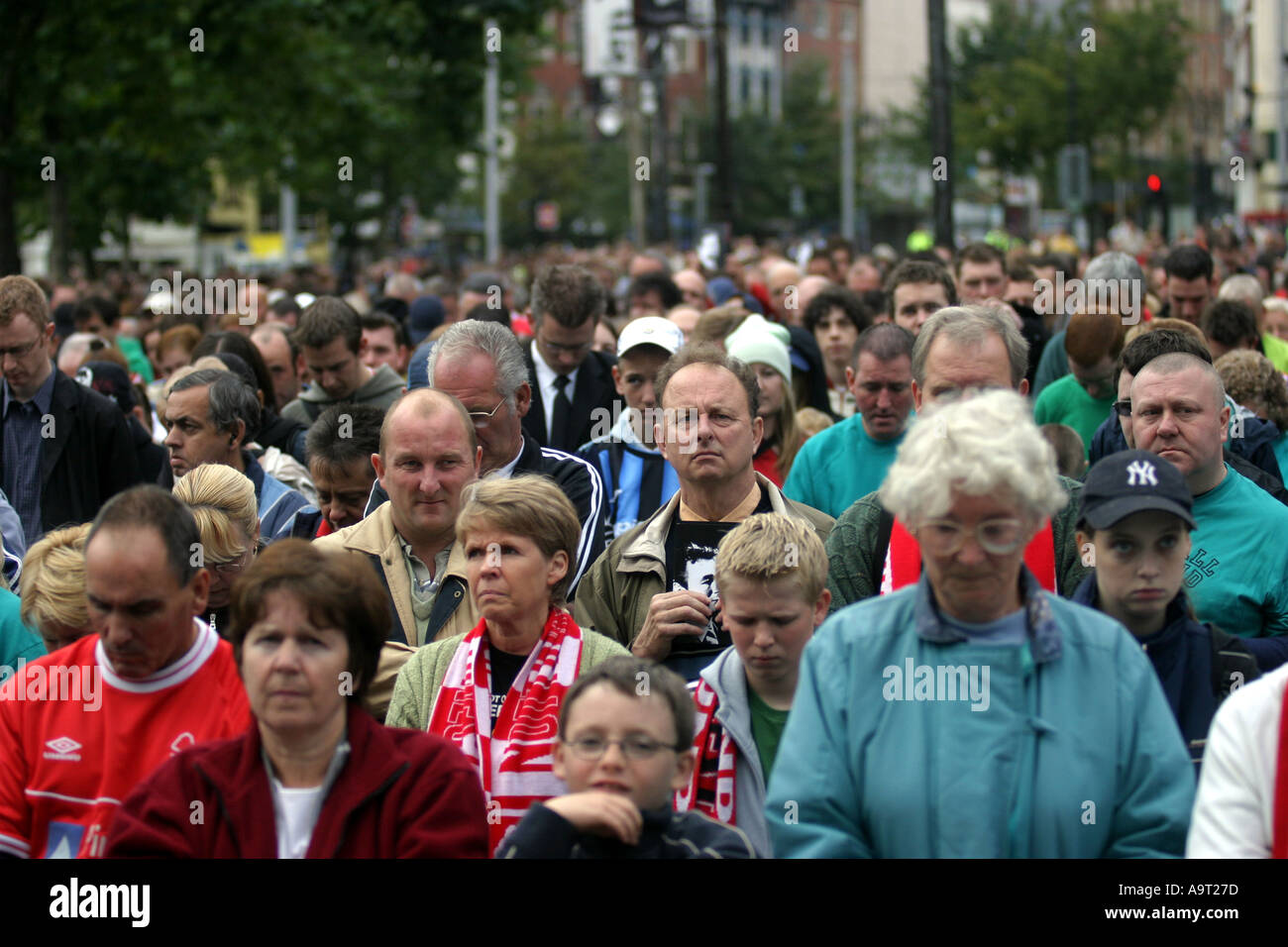 26 septembre 2004 Hommage à Brian Clough OBE hébergé par Nottingham City Council et le conseil de ville de Derby Nottingham s Market Banque D'Images