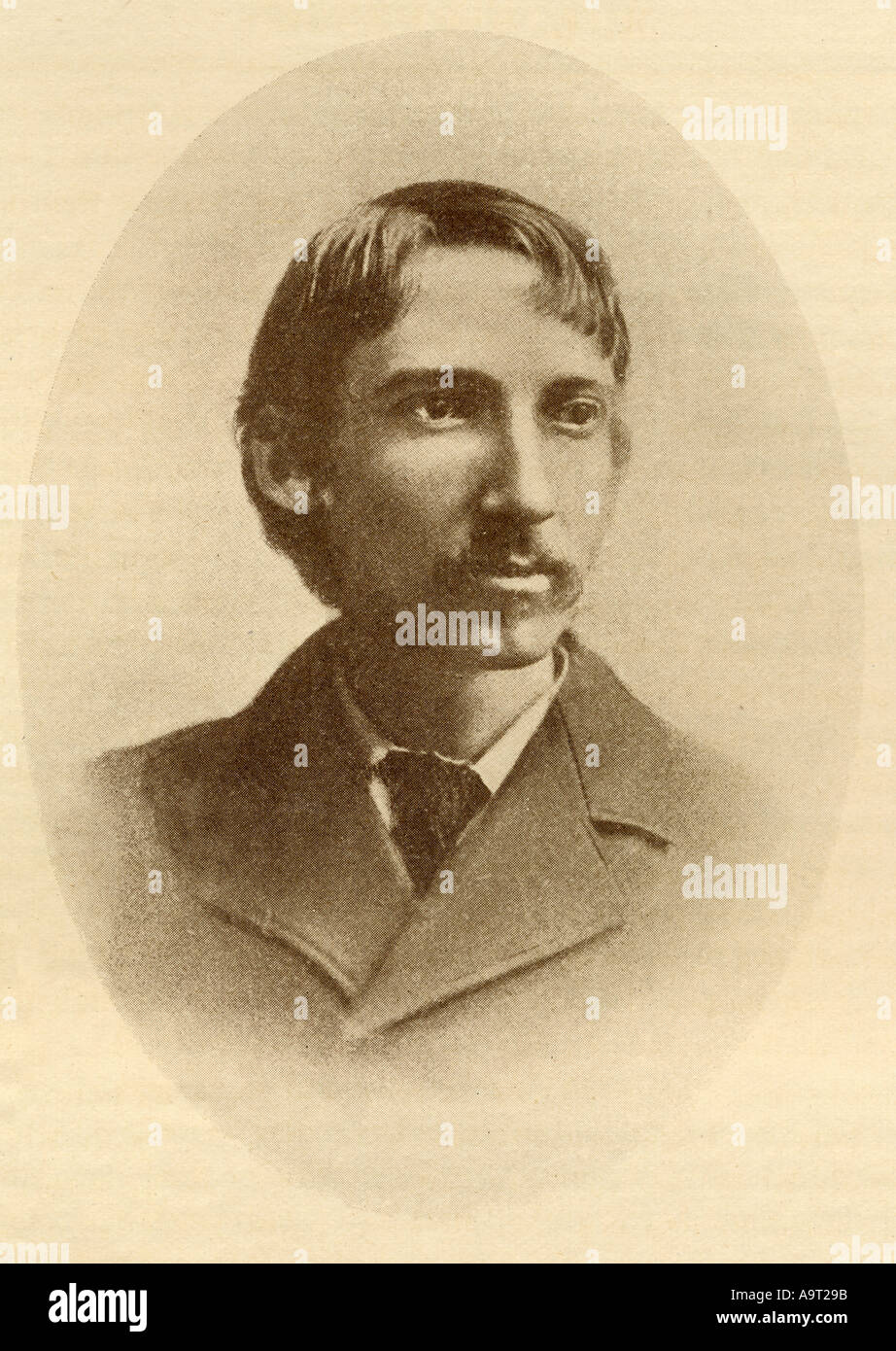 Robert Louis Balfour Stevenson, 1850 - 1894. Le romancier écossais, poète, essayiste, musicien et écrivain voyageur. Banque D'Images