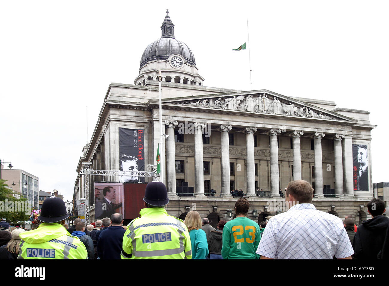 26 septembre 2004 Hommage à Brian Clough OBE hébergé par Nottingham City Council et le conseil de ville de Derby Nottingham s Market Banque D'Images