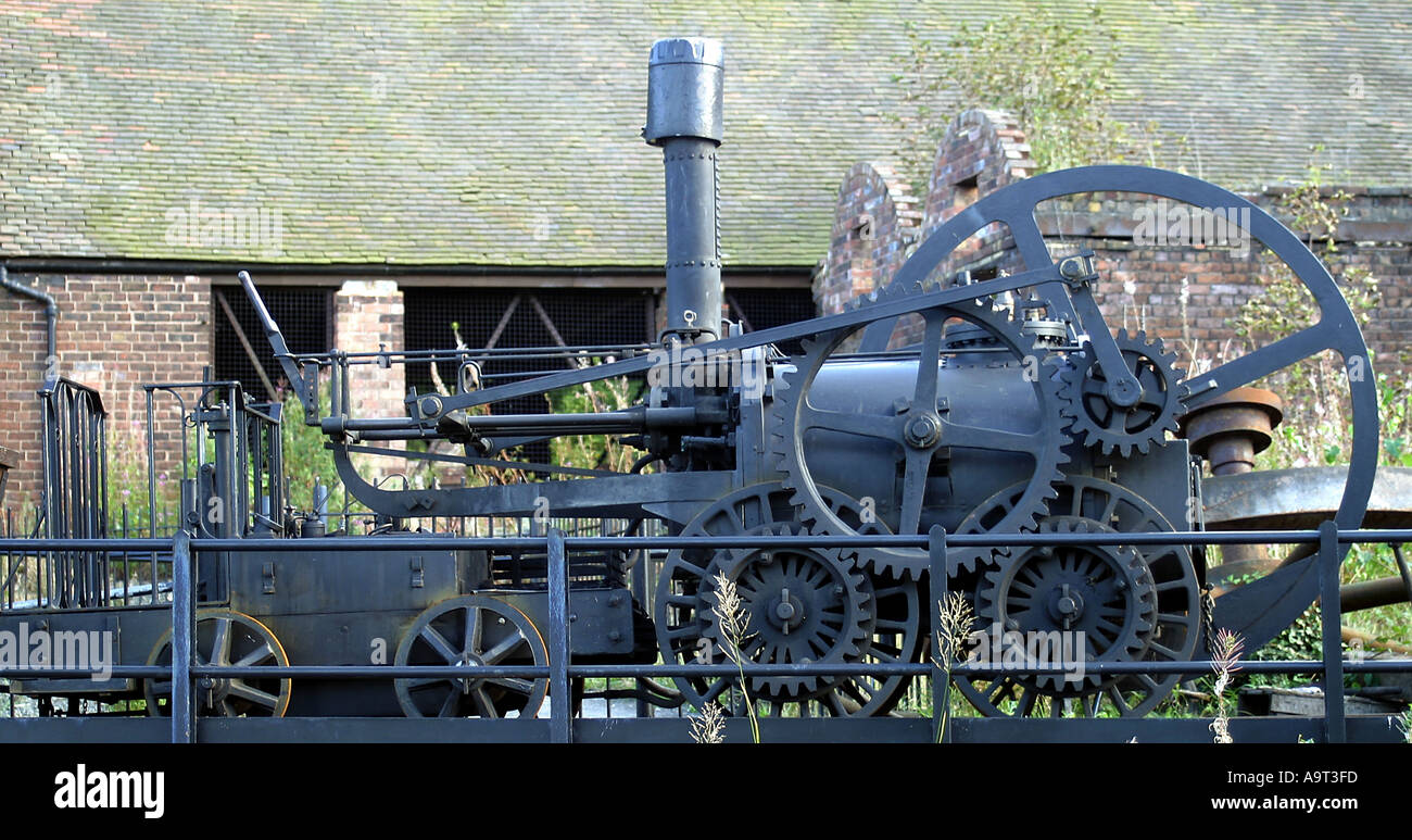 La réplique de la locomotive Trevithick Banque D'Images