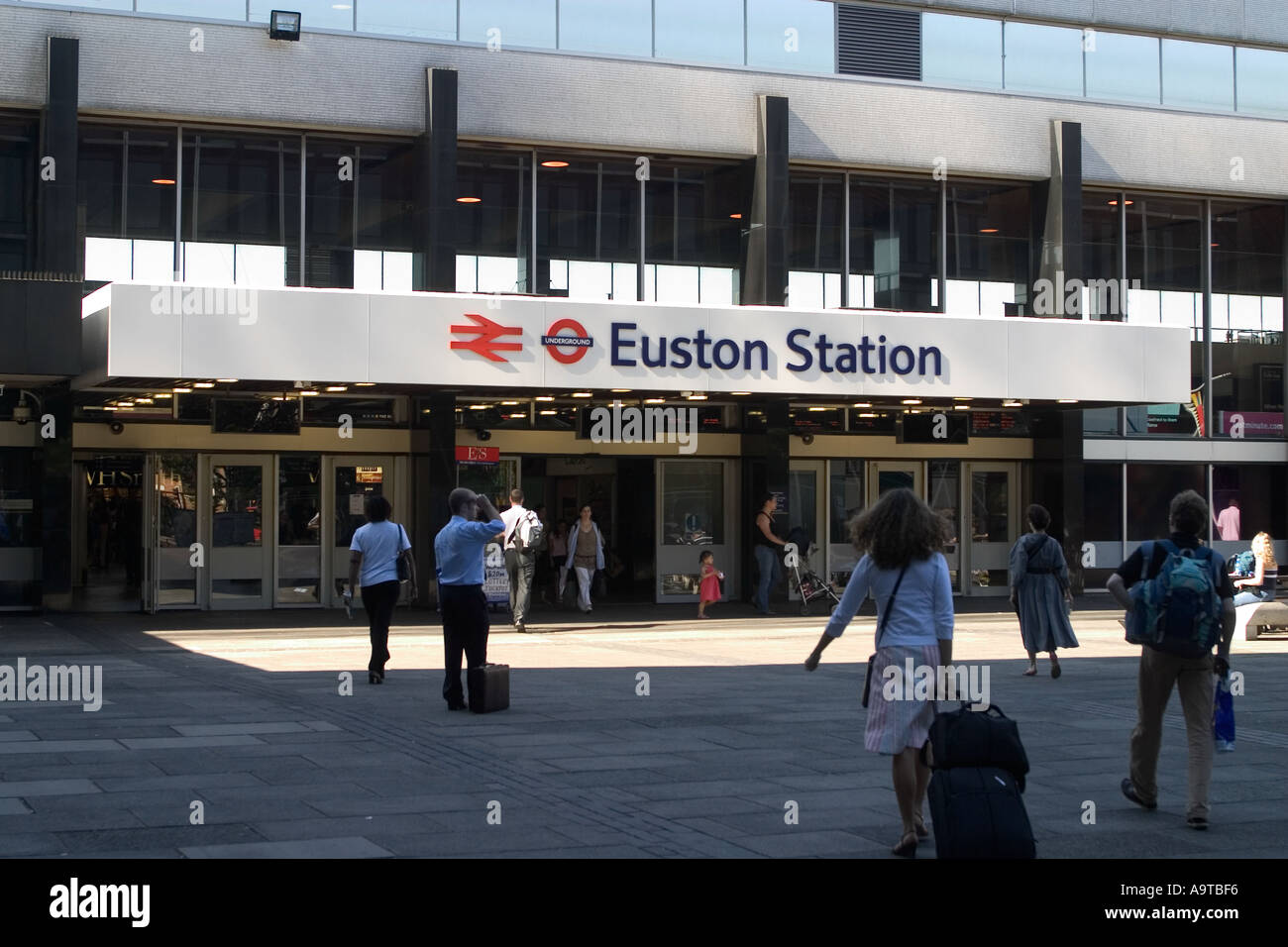 La gare de London Euston Banque D'Images