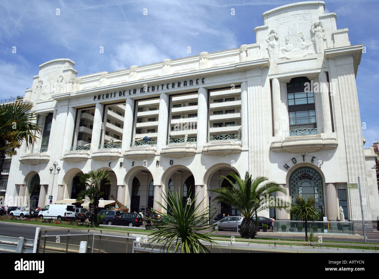 Le Palais de la Méditerranée, Promenade des Anglais, Nice France Banque D'Images