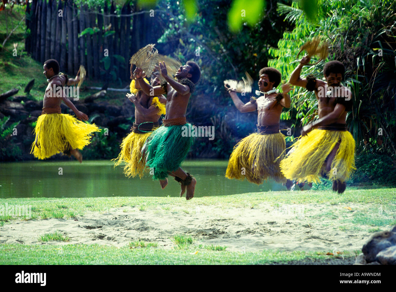 Théâtre de danse de Fidji Fidji DEUBA PACIFIC HARBOUR Banque D'Images