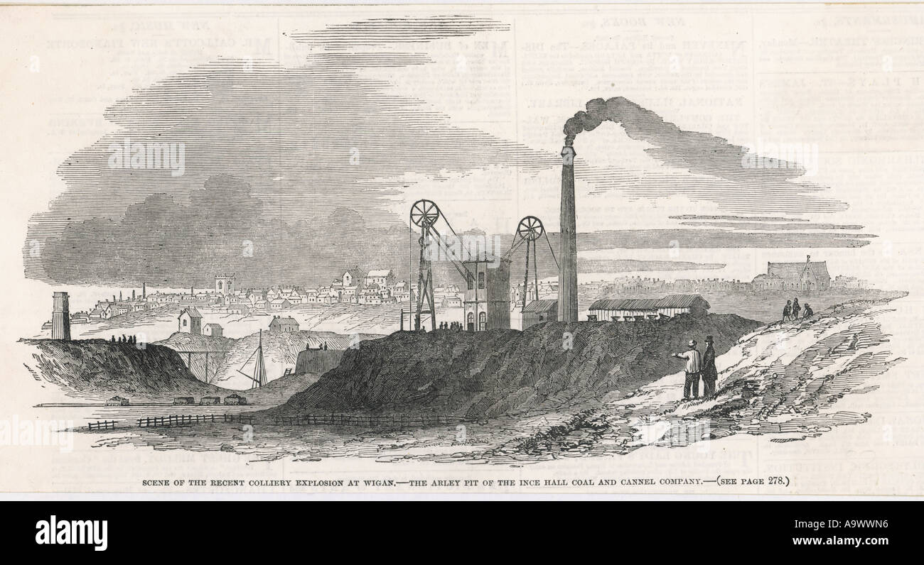 Arley Pit 1853 Banque D'Images