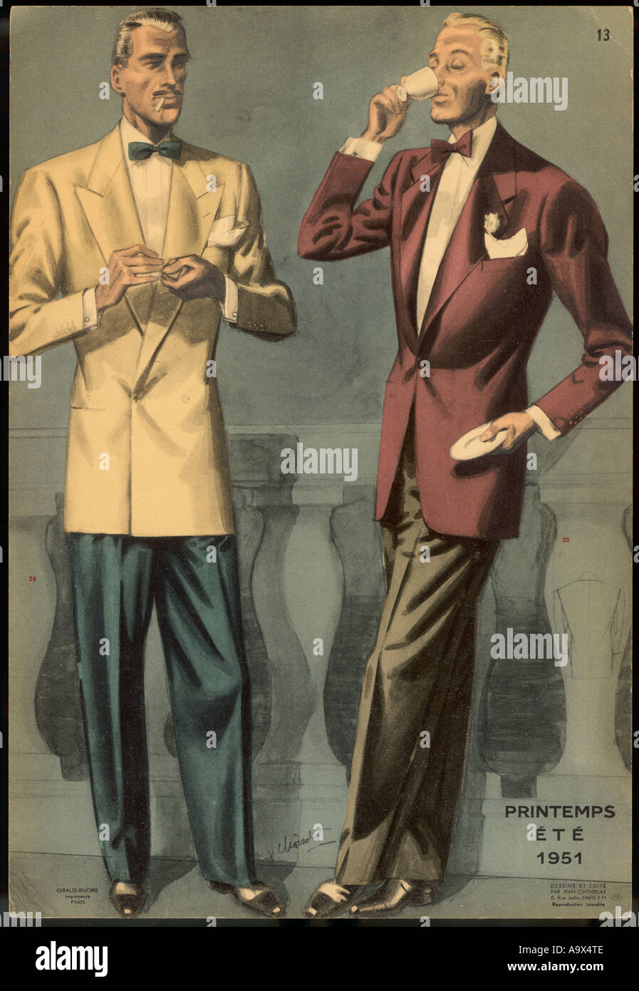Vestes pour hommes pour 1951 Banque D'Images
