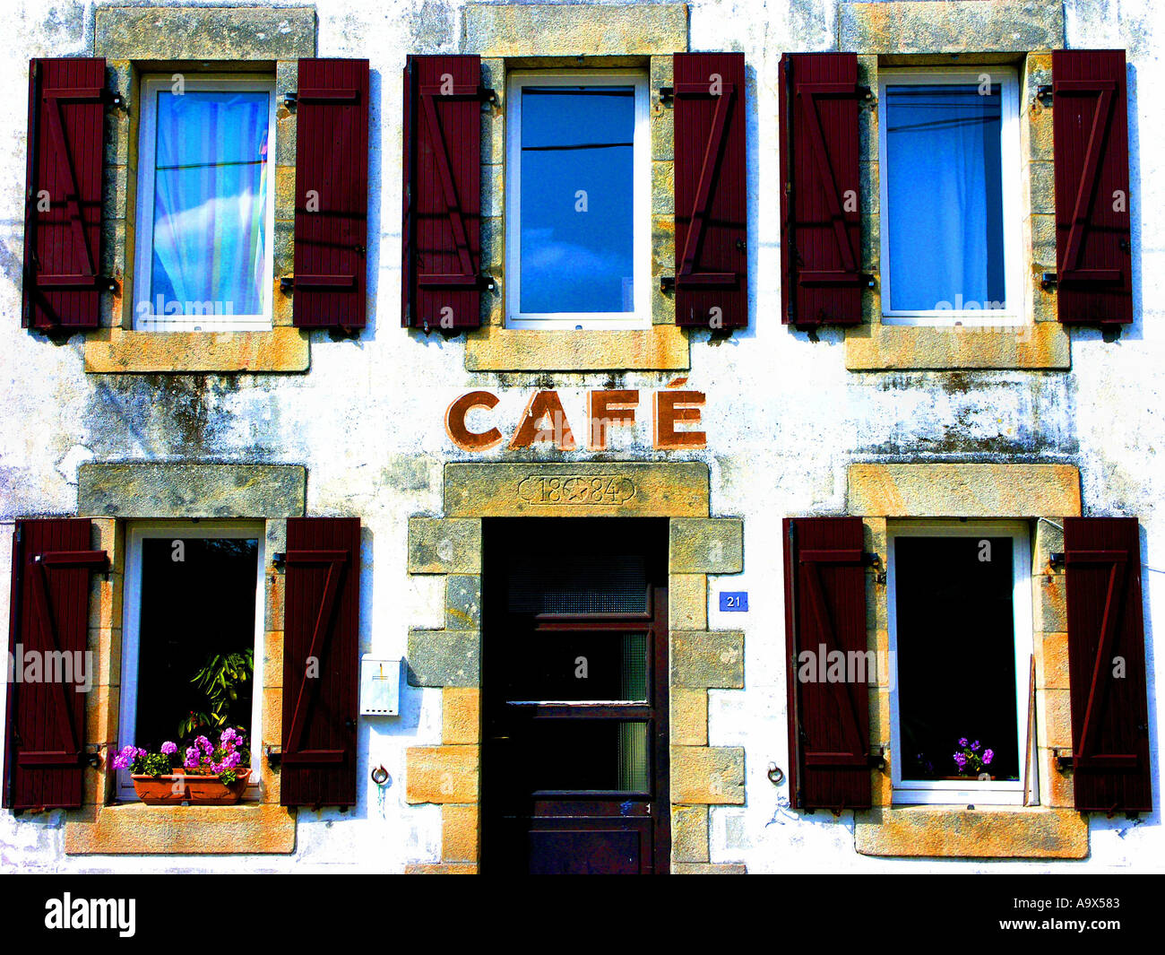 Cafe Français Banque D'Images