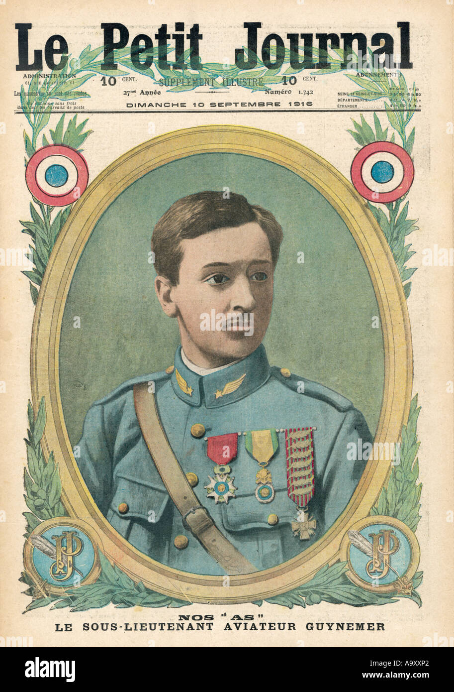 1916 PJ Guynemer Banque D'Images