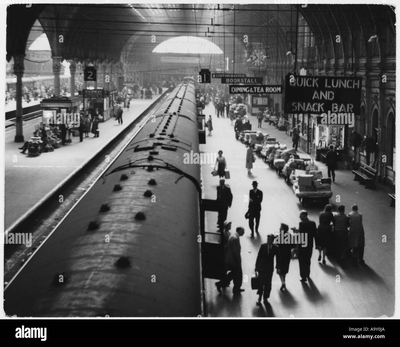 Les passagers de Paddington Banque D'Images