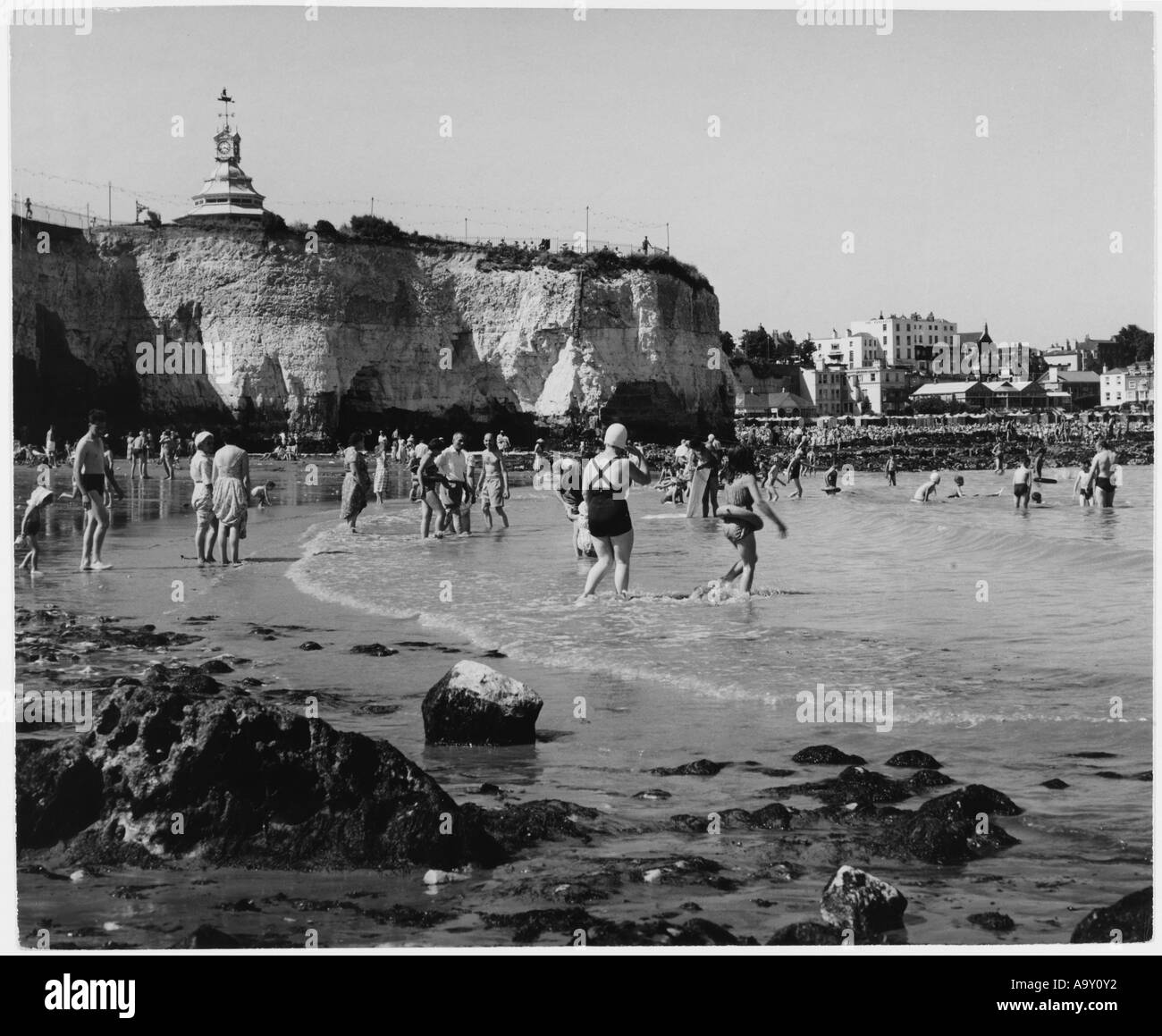 Scène de baignade 1950 Banque D'Images
