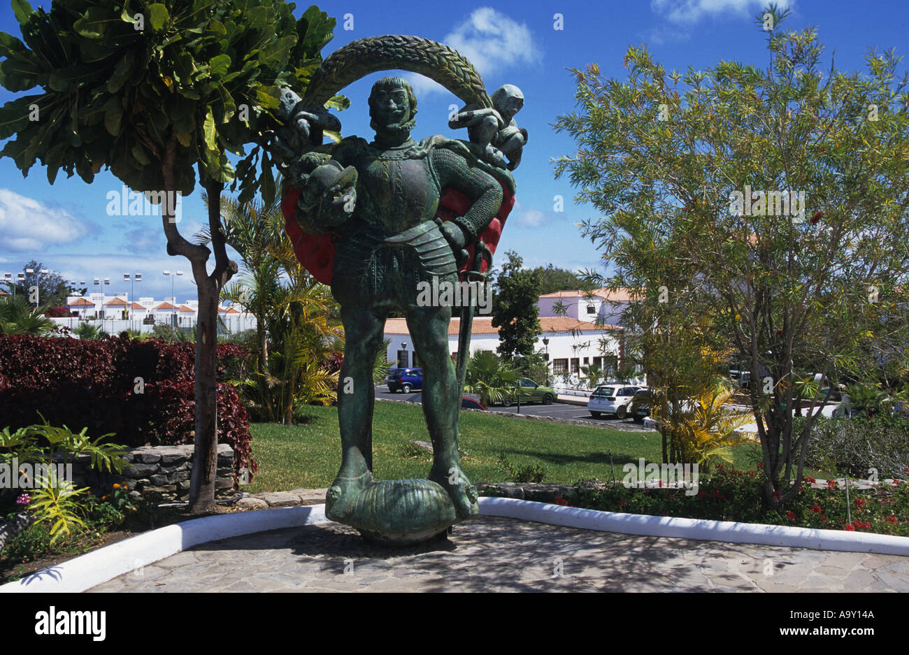 Jardin Tecina Hôtel La Gomera Canaries Banque D'Images