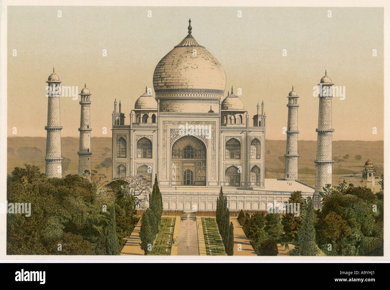 Inde Agra Taj Mahal Banque D'Images