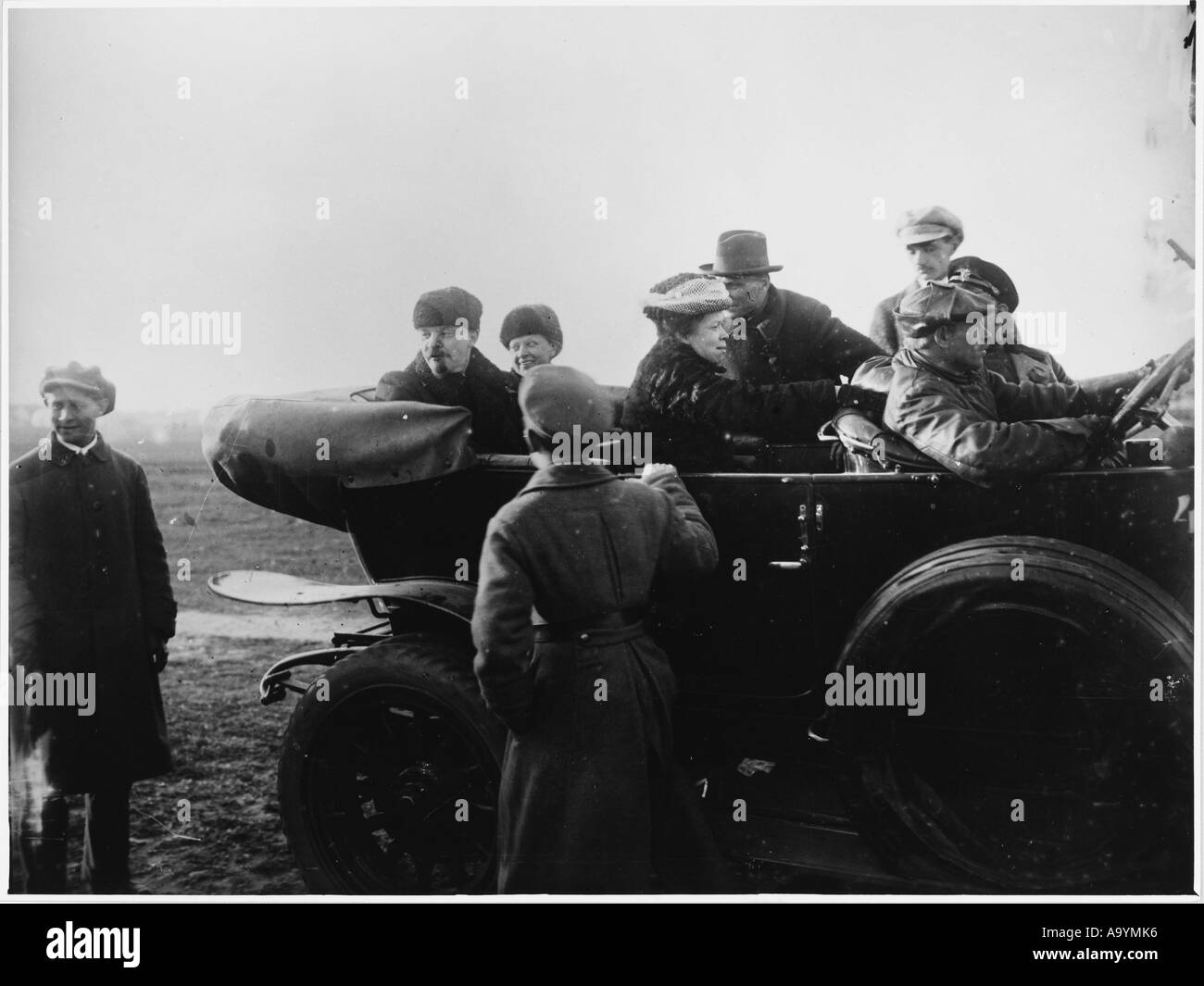 Lénine à Parade militaire Banque D'Images