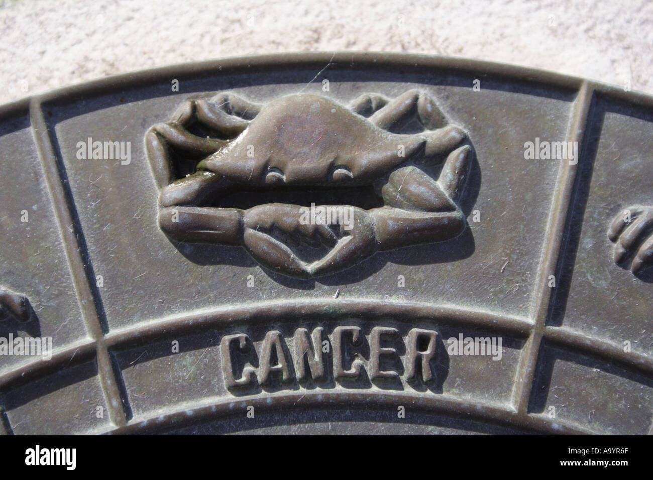 Un cadran solaire MONTRE DES SIGNES DE LA ZODIAK BAPD1814 Banque D'Images